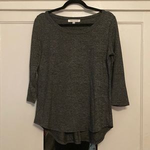 Black/Grey Quarter Sleeve Top